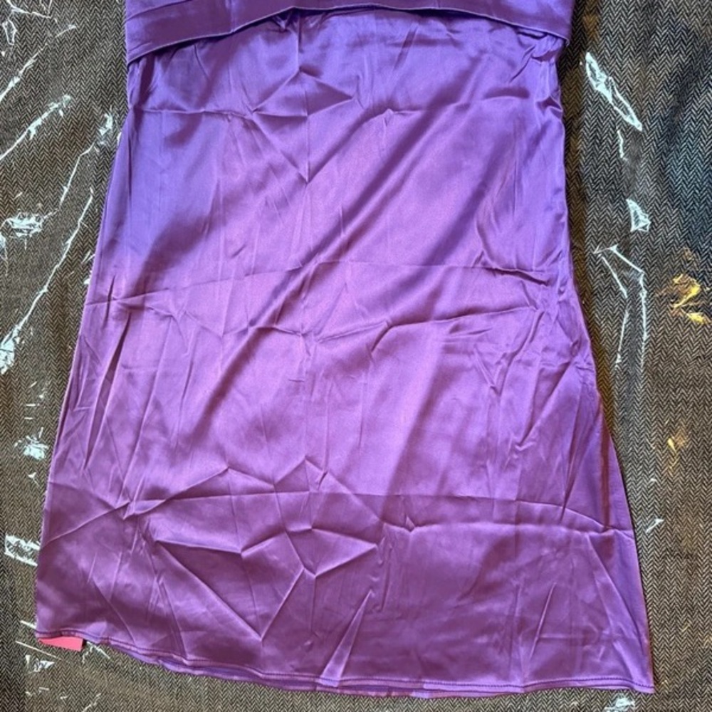 Satin Purple Slip Dress